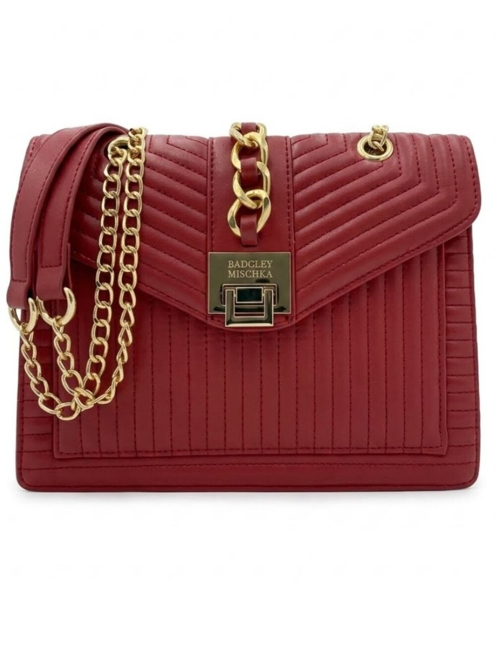 Badgley Mischka Scarlet Quilted Crossbody Bag. NWT. MSRP=$179
